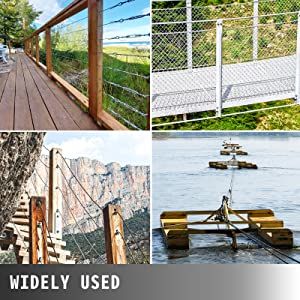 verja inoxidable del cable