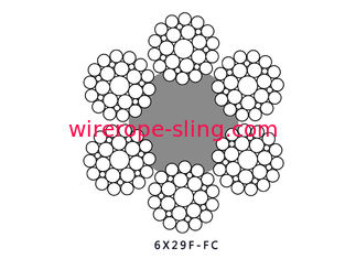Cable de acero galvanizado o no galvanizado 6x29fi