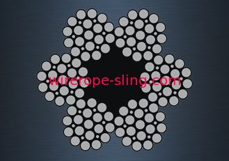 alta dureza galvanizada llenador del cable de acero trenzado 6x19 para las líneas del taladro