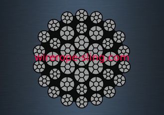 Estándar resistente galvanizado de la resistencia de desgaste de la cuerda de alambre de la rotación 37X7 BS