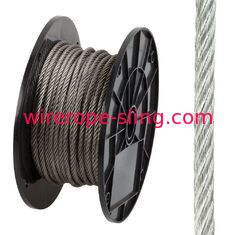 vida de servicio larga de la cuerda de alambre de acero inoxidable de 7x19 AISI316 para la pared verde