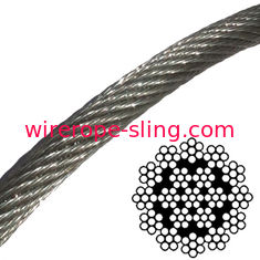Cable de acero trenzado no aliado, militar inoxidable de la cuerda de acero lubricado