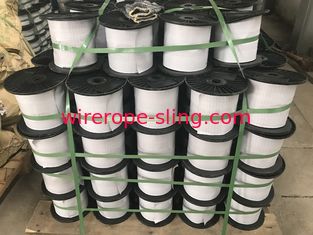 Acero estándar revestido de nylon plateado cinc de la cuerda de alambre AISI para el cablecarril minero