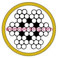 Resistencia de abrasión durable galvanizada de alambre de acero de la cuerda del servicio revestido del OEM