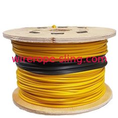 Resistencia de abrasión durable galvanizada de alambre de acero de la cuerda del servicio revestido del OEM