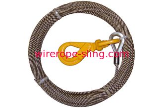 Torno de acero de la cuerda de alambre de la base, uno mismo de acero del cable del torno que cierra los ganchos del eslabón giratorio