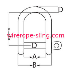 Hardware inoxidable del aparejo del grado 316, dimensiones de la precisión del grillo del Pin D del tornillo