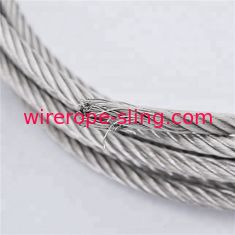 Cuerda de alambre de acero inoxidable de filamento altamente flexible grado marino 7 x 19