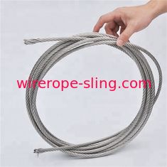 Cuerda de alambre de acero inoxidable de filamento altamente flexible grado marino 7 x 19