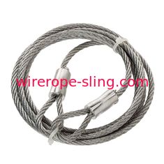 Las eslingas de elevación de alambre de 3/16 pulgada X 6 pies galvanizaron el cable de seguridad para los cables de guía