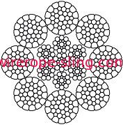 Modelo eléctrico 8* de la cuerda de alambre de acero inoxidable del alzamiento de 50 toneladas K31WS + IWR -25.5MM