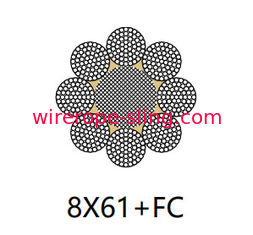 Cable de cuerda de acero de construcción Linear contacto resistente a la abrasión 20 mm - 120 mm