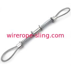 cuerda y honda de alambre de acero de Whipcheck de la manguera de 3.2m m con las virolas de aluminio