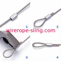 T316 acero inoxidable 1/8" cuerda de alambre de los aviones para el cable que cerca equipos con barandilla 200 pies