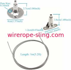 4 cuerda de alambre de acero inoxidable del equipo de cables de la suspensión de las PC 4m m para la pintura de la cartelera