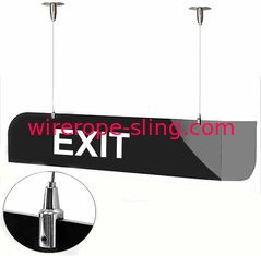 pies de alambre de 4Pcs 2m m x 6,5 de acero inoxidable de la cuerda con la asamblea de la chaqueta del plástico protector