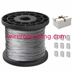 1/16 cuerda de alambre de acero inoxidable 7x7 de los 328FT