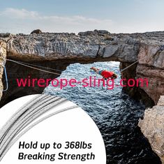 1/16 cuerda de alambre de acero inoxidable 7x7 de los 328FT