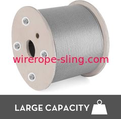 cuerda de alambre de acero inoxidable de los aviones 1x19 del Decking de los 500Ft que cerca con barandilla