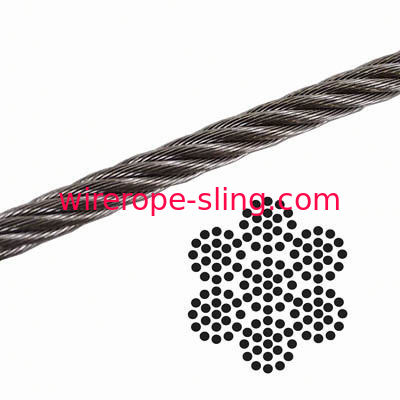 Cable de los aviones de la estructura compacta estándar 7 x de las BS de 500 pies de longitud construcción 19
