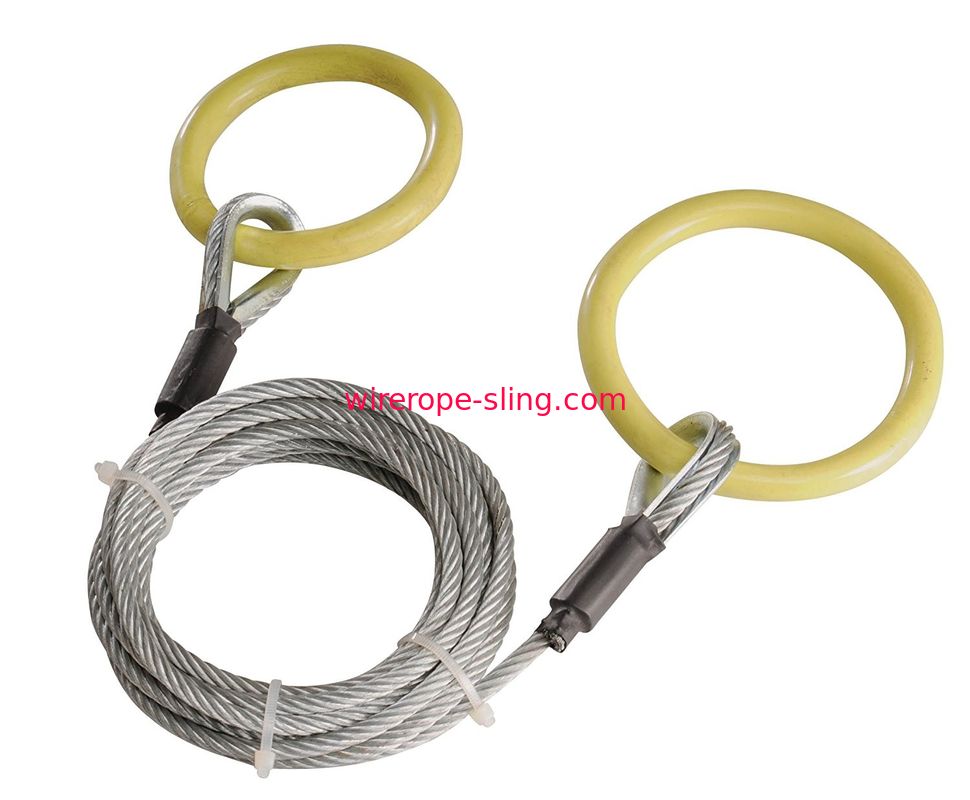 Cable de registración del ahogador de la toba volcánica de la madera, honda TMW - 38 del ojo del dedal con el anillo de la remolque