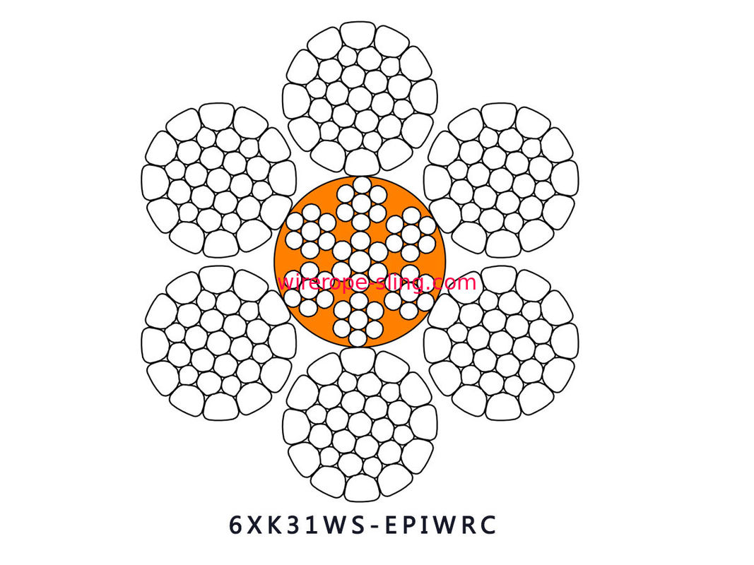 Cuerda de alambre de acero condensada 6 X K31WS - base amortiguada EPIWRC con base plástica del acero de la inyección