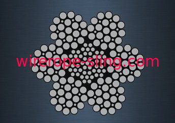 alta dureza galvanizada llenador del cable de acero trenzado 6x19 para las líneas del taladro