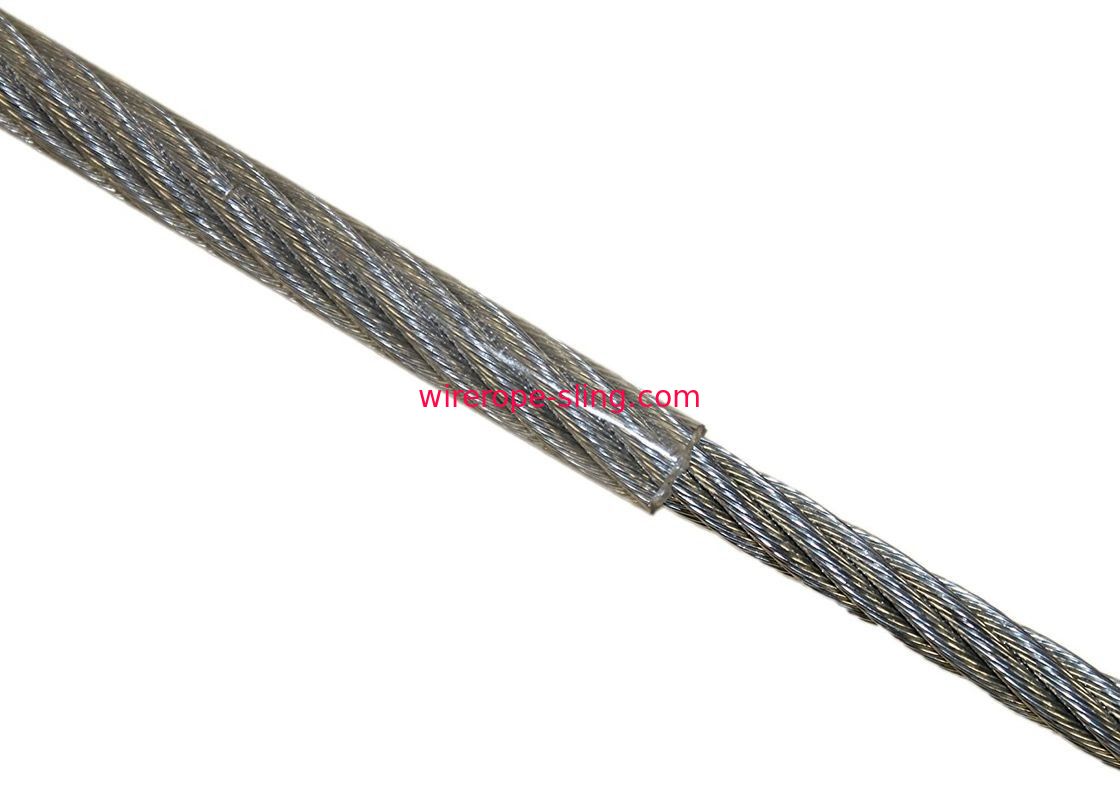 Alambre de acero inoxidable revestido del vinilo, resistente ULTRAVIOLETA de la cuerda del cable del acero inoxidable