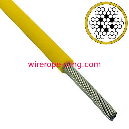 Resistencia de abrasión durable galvanizada de alambre de acero de la cuerda del servicio revestido del OEM