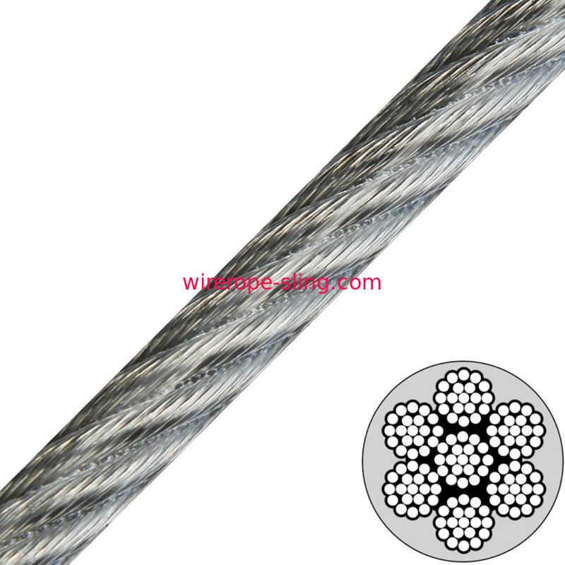 El cable flexible del grado de los aviones, vinilo cubrió factor de seguridad grande del cable