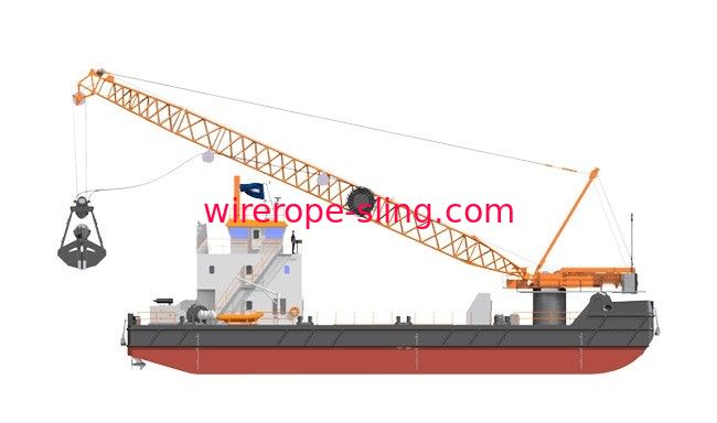 Cable pendiente de la grúa móvil, resistencia de desgaste de la cuerda de alambre de la base de la fibra 8 X K25F EPIWRC