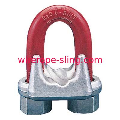 El rojo de los clips de las abrazaderas de cuerda de alambre de los E.E.U.U. G450 pintado soportable corroe el color de acero