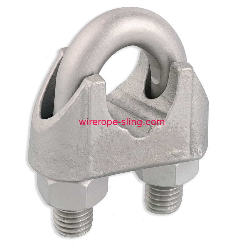 Abrazaderas de cuerda galvanizadas maleables de alambre, tuercas de U para el cable revestido del vinilo