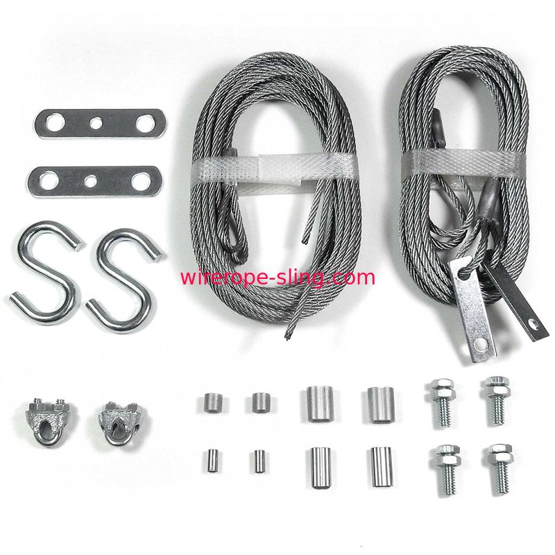 Cables de la seguridad de los sistemas del reemplazo 2 de las asambleas de cuerda de alambre de la puerta del garaje