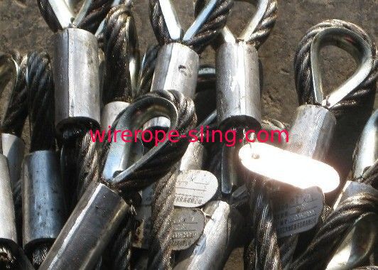Cuerda de alambre empalmado mecánico Sling Soft Loop pierna única con dedal dedal