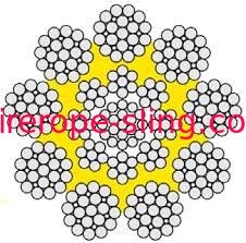 Cuerda de alambre de acero de la base de Fc / Iwr para levantar, cable de cuerda compacto de alambre 73121000