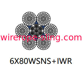 Cable de acero galvanizado de baja fatiga y paralelo de 6 x 80 wsns para izado