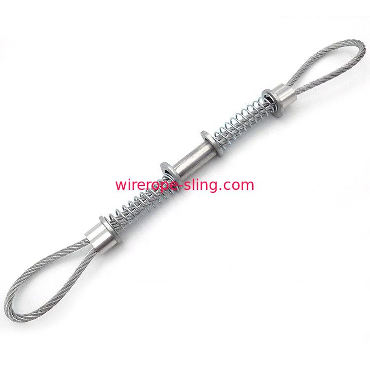 cuerda y honda de alambre de acero de Whipcheck de la manguera de 3.2m m con las virolas de aluminio