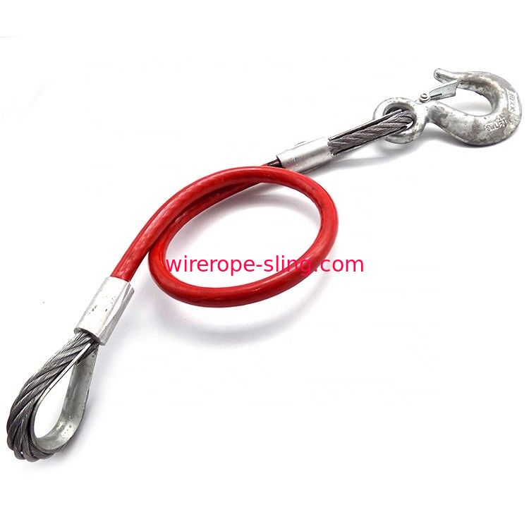 La seguridad durable de la honda de la cuerda de alambre de acero presionó la cuerda de alambre de elevación del coche de la grúa de la remolque del cable de alambre
