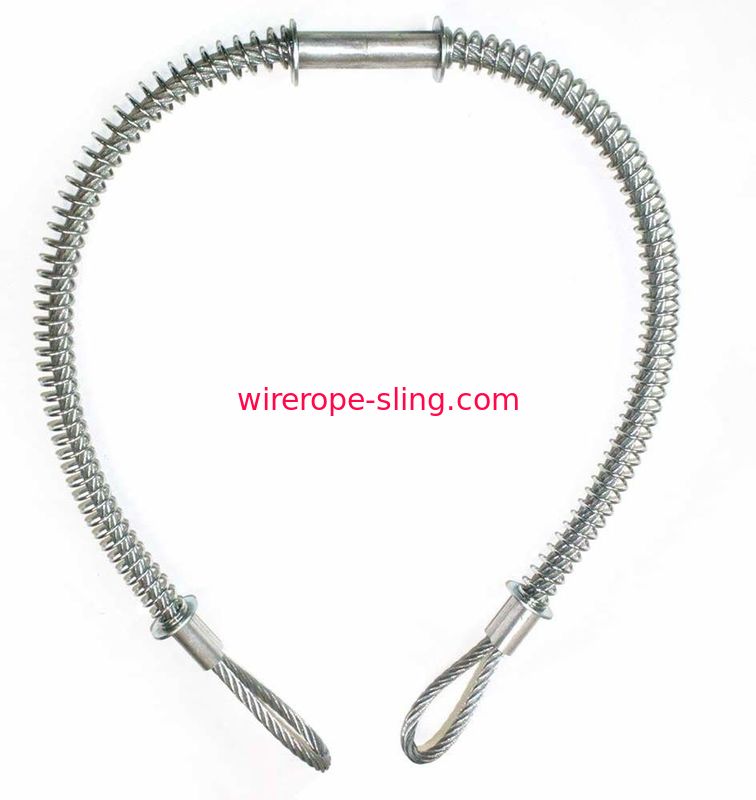 Cable doble Whipcheck de la seguridad de la manguera del martillo de Jack de la honda de la cuerda de alambre 20-1/4 del lazo X