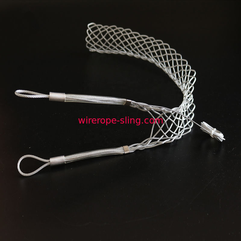 Lados dobles que arrastran el apretón de cable de la cuerda de alambre del abrigo para el cable que tira de la honda