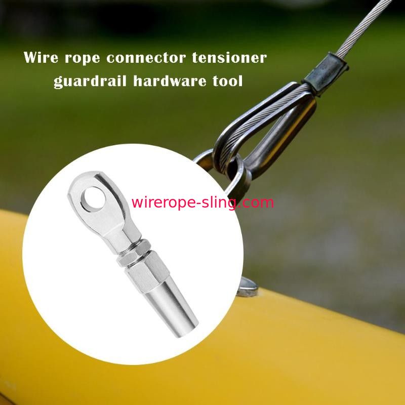 Hondas terminales de la cuerda de alambre de acero inoxidable del ojo de Swageless