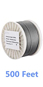 Senmit 18 Stainless Steel Cable 500 pies