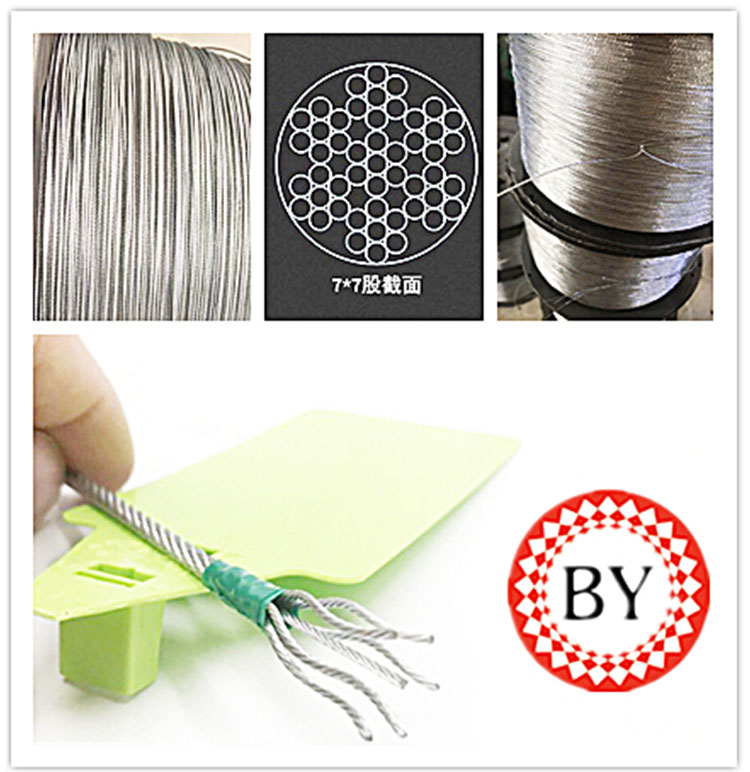 7 * 7 cable trenzado galvanizado de alta tensión de 1 Mm y 1,8 Mm