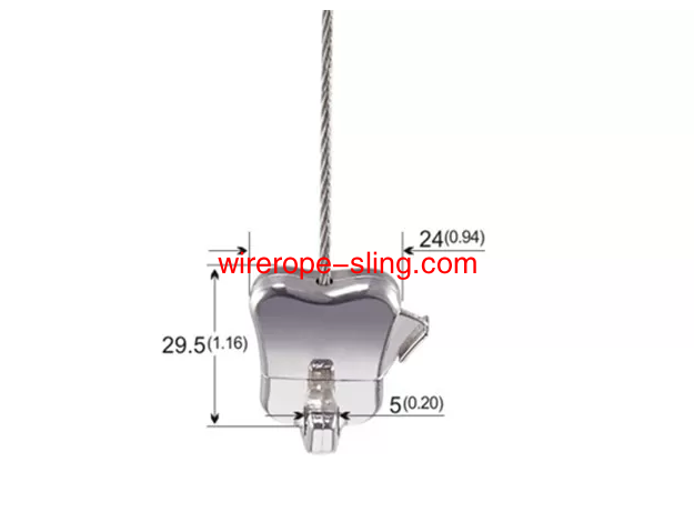 Innovador kit de suspensión Art ística con cable de acero inoxidable cobra end