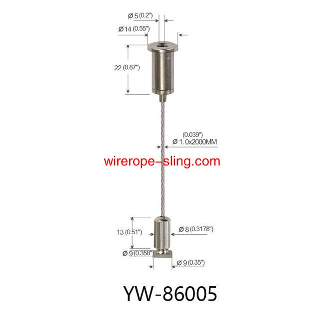 Hardware de iluminación equipo de suspensión de filamento lineal yw86005