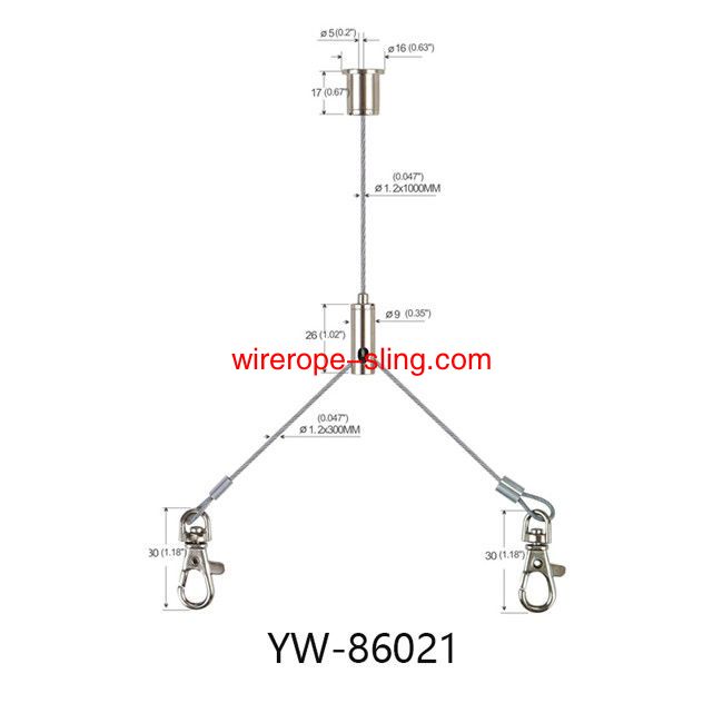 Sistema de suspensión ligera de placas insonorizadas de acero inoxidable yw86020