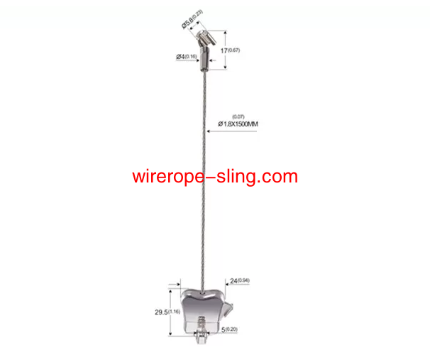 Innovador kit de suspensión Art ística con cable de acero inoxidable cobra end