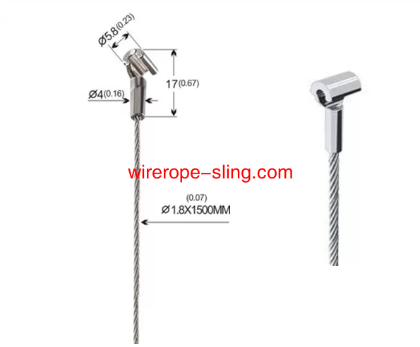 Kit de suspensión de cable de acero inoxidable de 1,8 mm para colgar obras de arte e imágenes