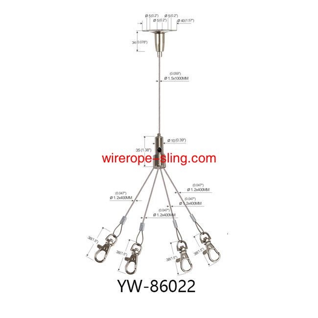 Sistema de suspensión ligera de placas insonorizadas de acero inoxidable yw86020